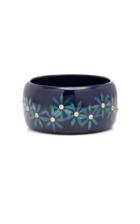 Mark Davis M'o Exclusive: One-of-a-kind Navy Flora Bracelet