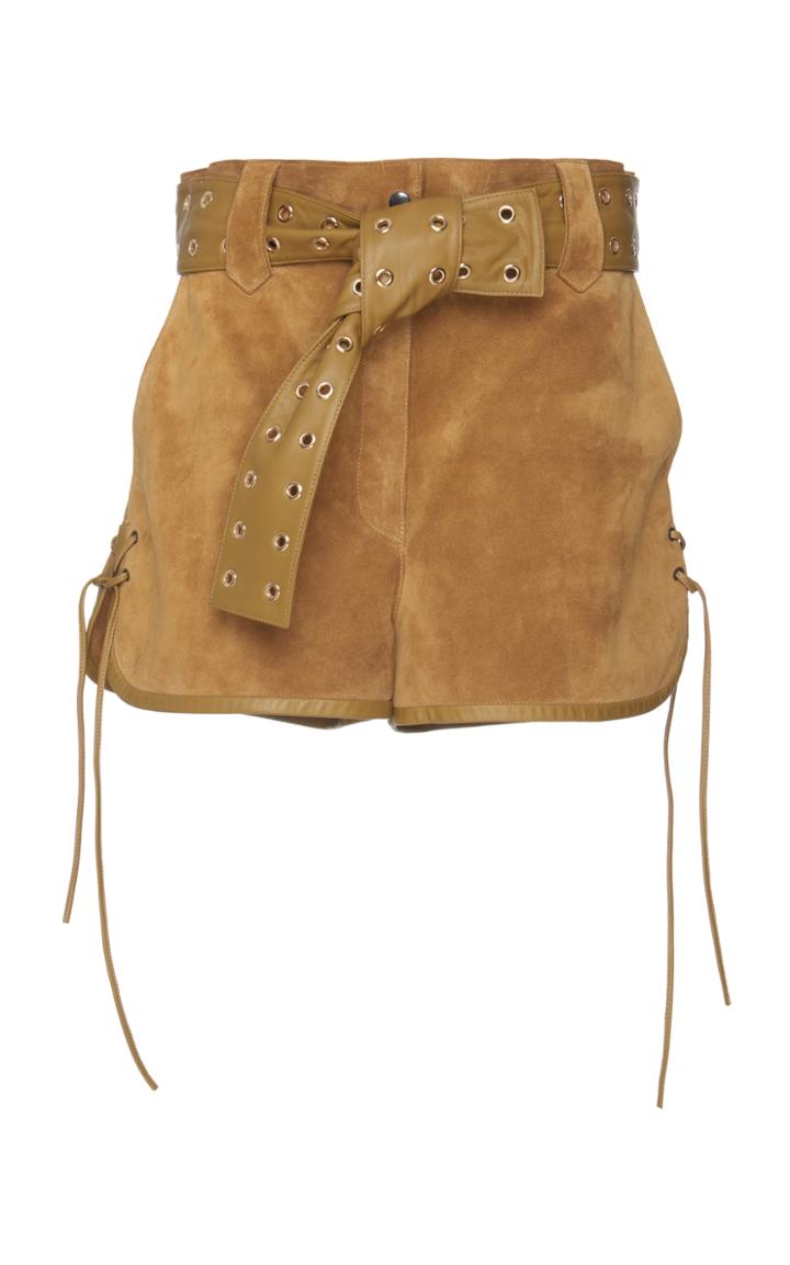 Dundas High Waist Belted Shorts