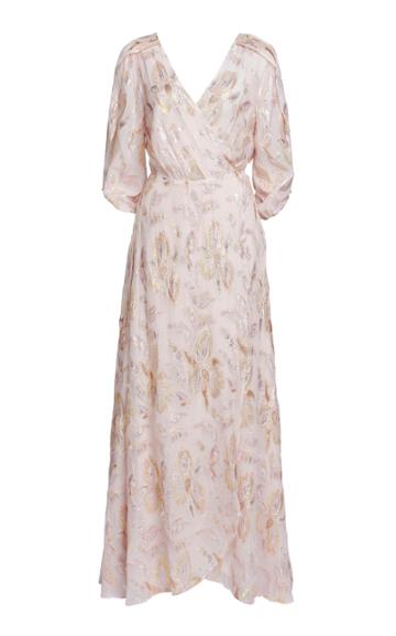 We Are Kindred Harlow Wrap Silk Maxi Dress