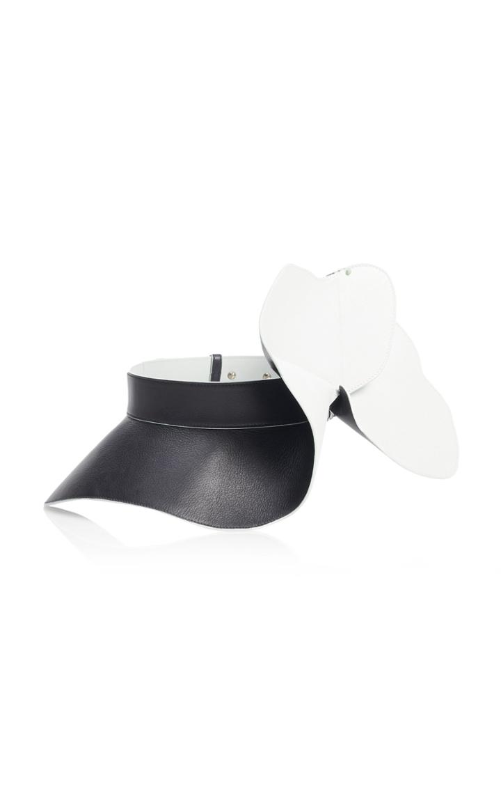 Delpozo Two-tone Frill Leather Belt Size: L