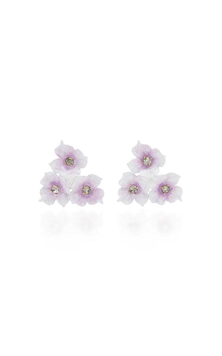 Jennifer Behr Maddie Gold-tone Crystal Earrings