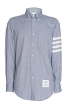 Thom Browne Flannel Four Bar Stripe Shirt
