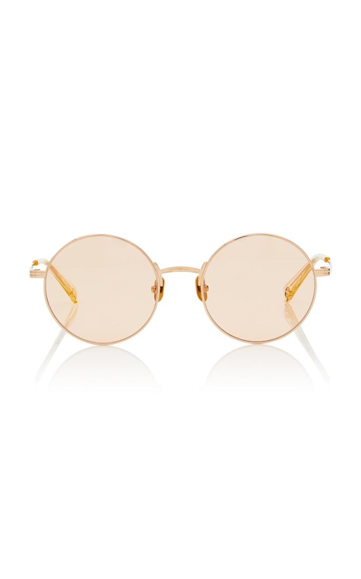 Peter And May Daisy Round-frame Titanium Sunglasses