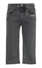 Off-white C/o Virgil Abloh Printed Mid-rise Slim-fit Capri Jeans