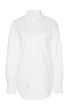 Thom Browne Point Collar Cotton Button-down Shirt