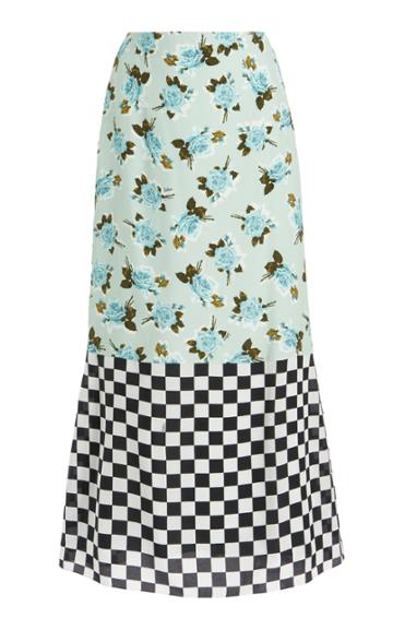Moda Operandi Erdem Vaughan Dual-print Skirt