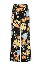 Sea Floral Print Trousers