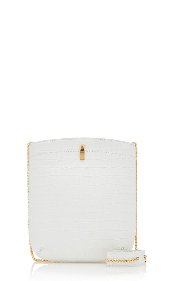 The Volon Ez Carry Croc-effect Leather Shoulder Bag