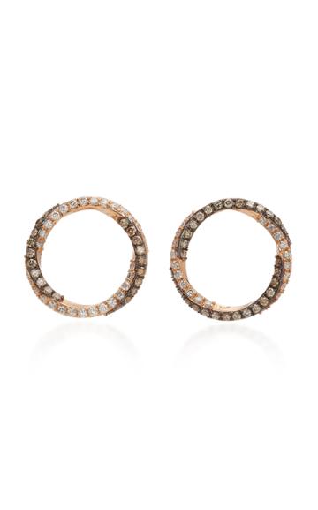 Tullia 14k Rose Gold Diamond Earrings