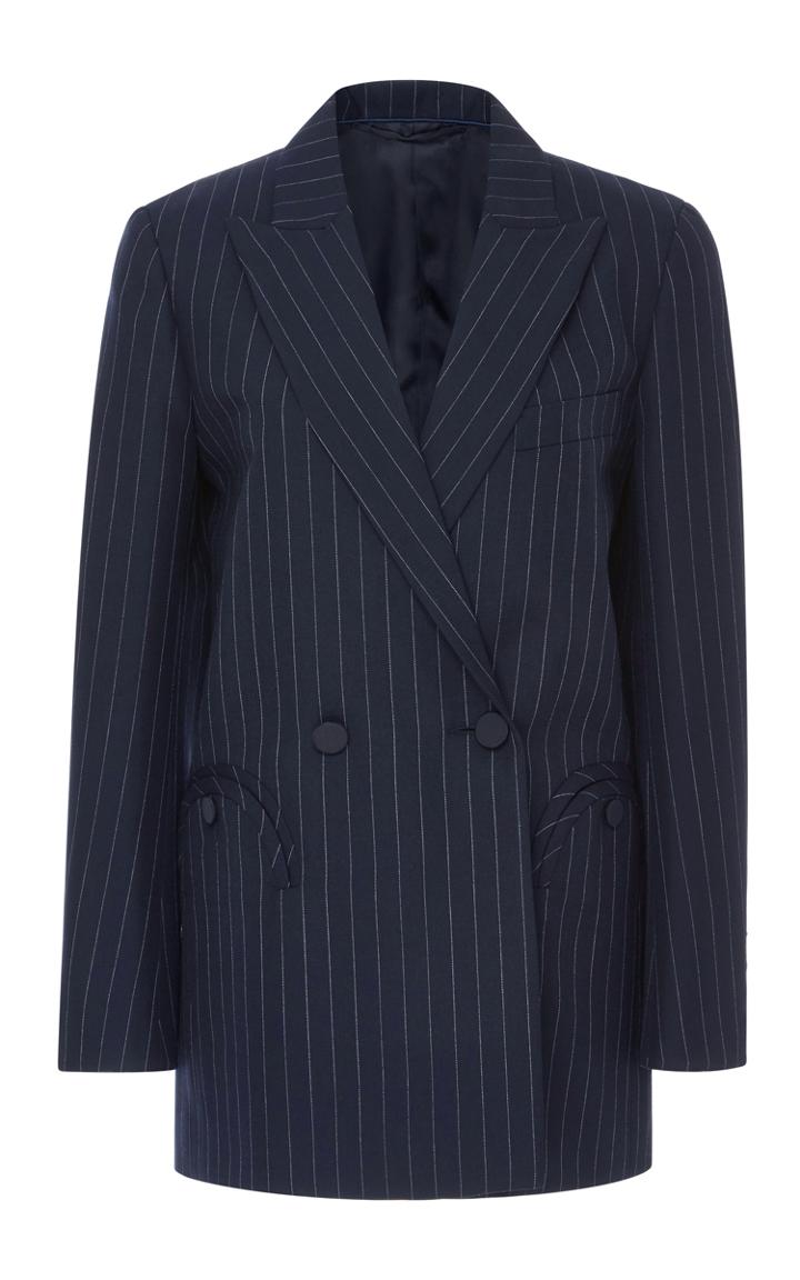 Blaz Milano Double Breasted Pinstripe Blazer