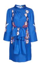 Etro Belted Printed Silk-satin Mini Dress