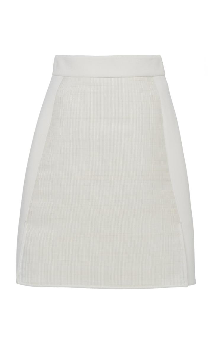 Akris Wool Crepe Mini Skirt