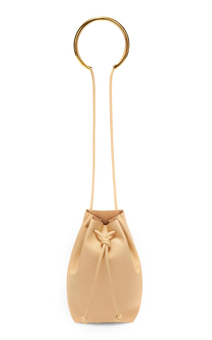 Moda Operandi Jil Sander Small Metal And Leather Top Handle Bag