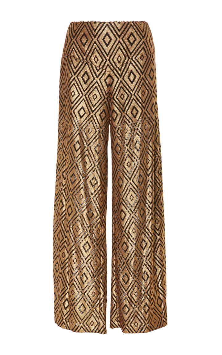 Anna Sui Foiled Diamond Pant