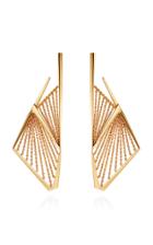 Mike Joseph Yellow Gold And Diamond Drop Earrings