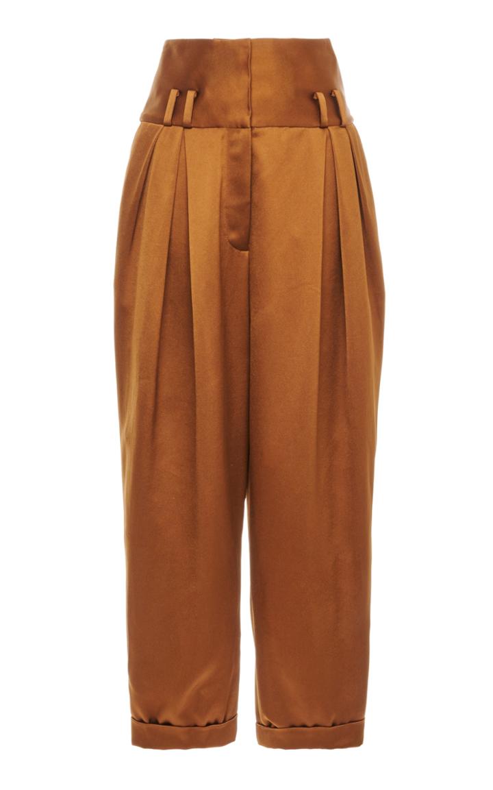 Moda Operandi Balmain Tapered Satin Pants