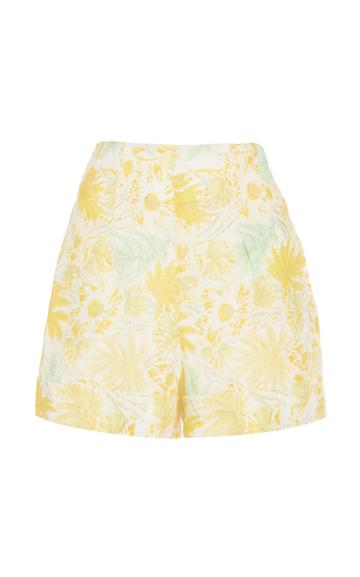 Cult Gaia Shadi Printed Linen Shorts