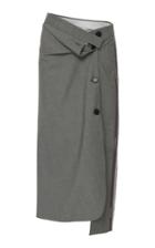 Sportmax Accento Asymmetric Wool-blend Skirt