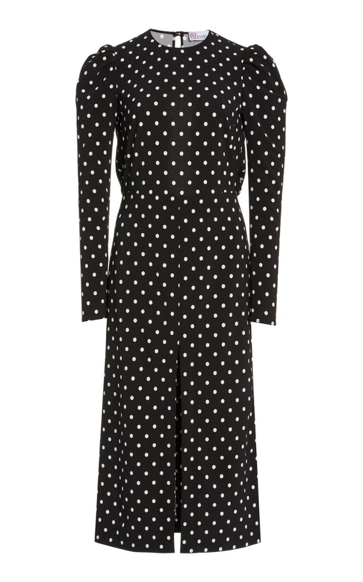Moda Operandi Red Valentino Polka Dot Printed Midi Dress