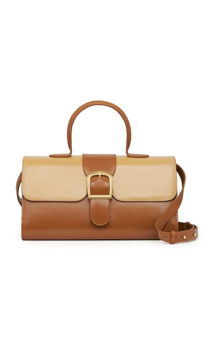 Moda Operandi Rylan Large Satchel Two-tone Leather Shoulder Bag