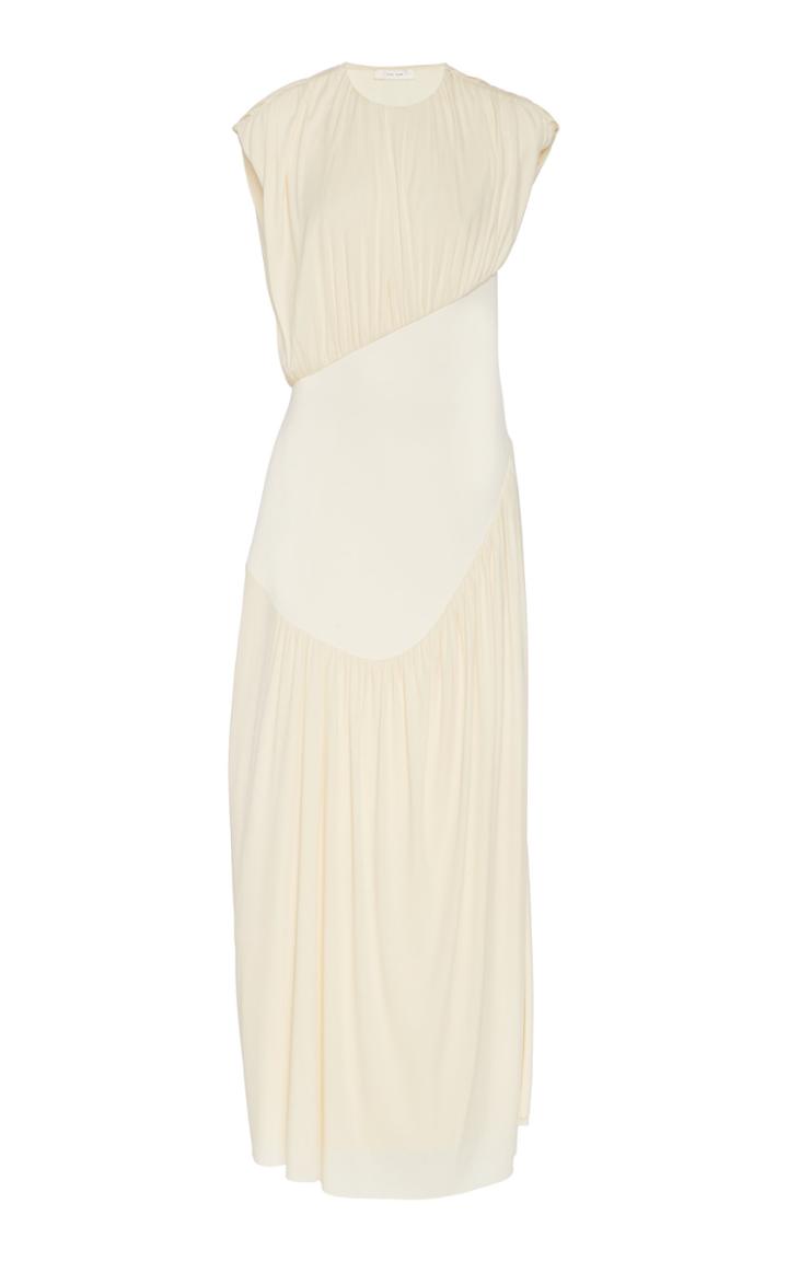 Moda Operandi The Row Yokoto Draped Crepe Midi Dress Size: 2