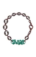 Prada Chunky Plex Chain Necklace