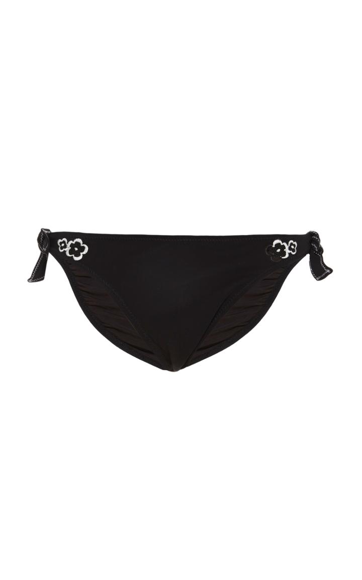 Kisuii Embroidered Side Tie Bottom