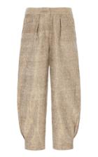 Moda Operandi Leal Daccarett Forte Pleated Silk-blend Tapered Pants Size: 0