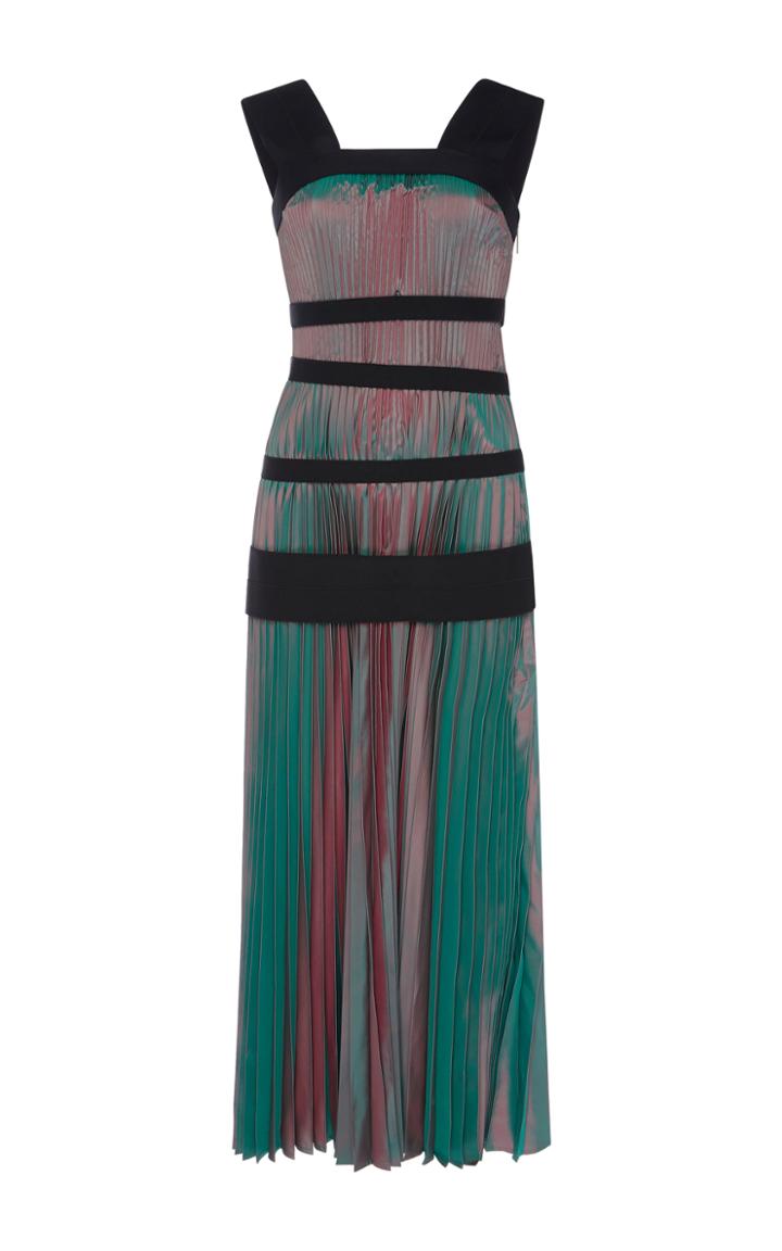 Christopher Kane Taffeta Pleated Dress