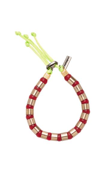Montageart Glass And Metal Tube Bracelet