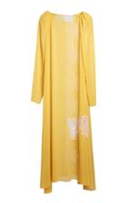 Lake Studio Lace-paneled Gauze Maxi Shift Dress