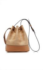 Moda Operandi Hunting Season Large Two-tone Nappa Leather Drawstring Shoulder Bag