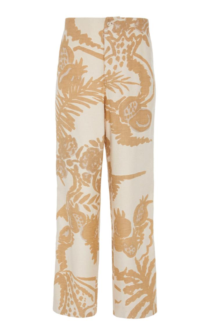 Bode Havana Scene Linen Trouser