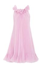 Monique Lhuillier Sleeveless Accordion Pleated Dress