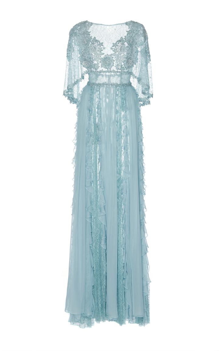 Zuhair Murad Cape Chiffon Gown