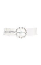 Attico Rounded Crystal Buckle Belt