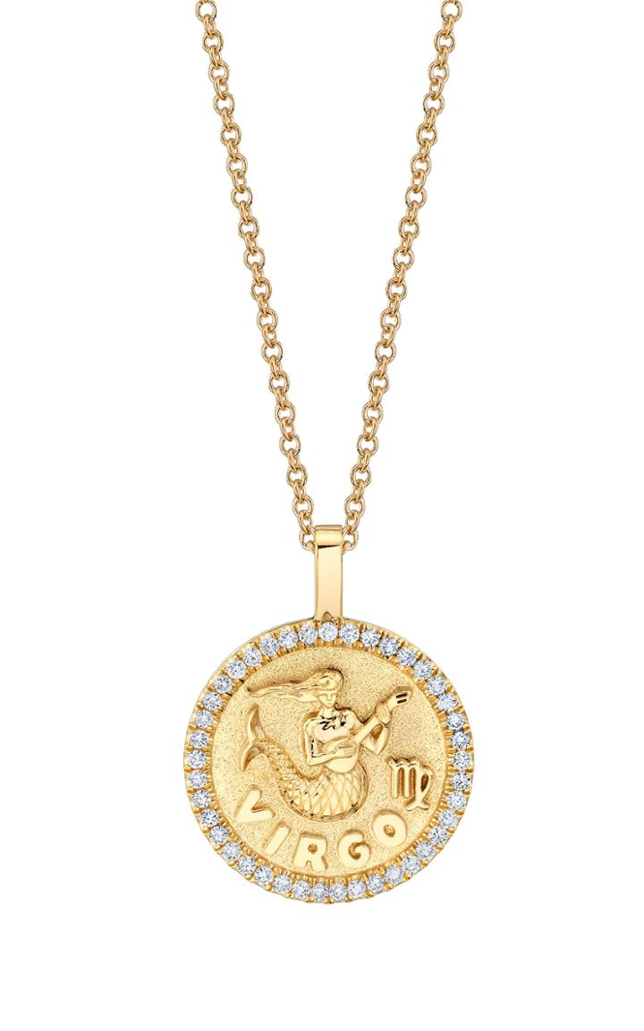 Moda Operandi Anita Ko 18k Gold Virgo Zodiac Necklace