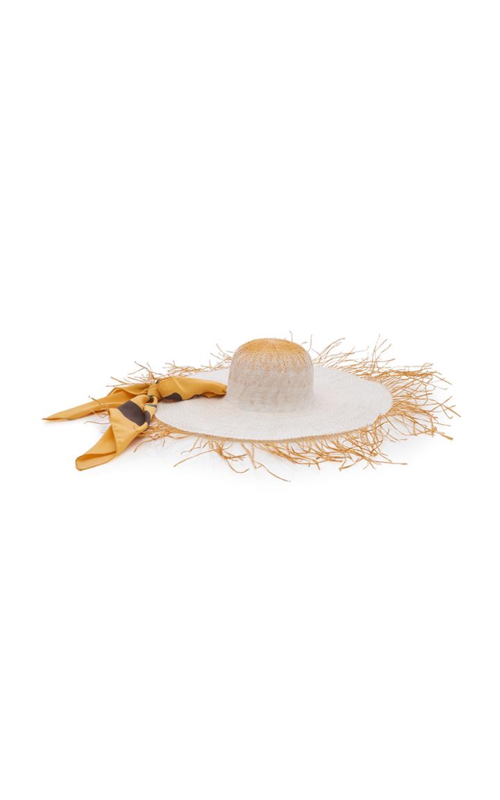 Jacquemus Le Chapeau Foulard Frayed Straw Hat