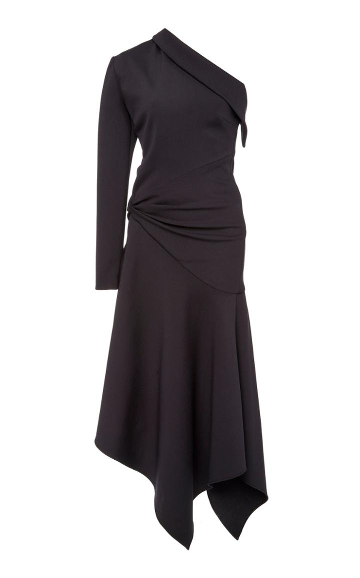 Monse One Shoulder Twisted Asymmetrical Jersey Dress