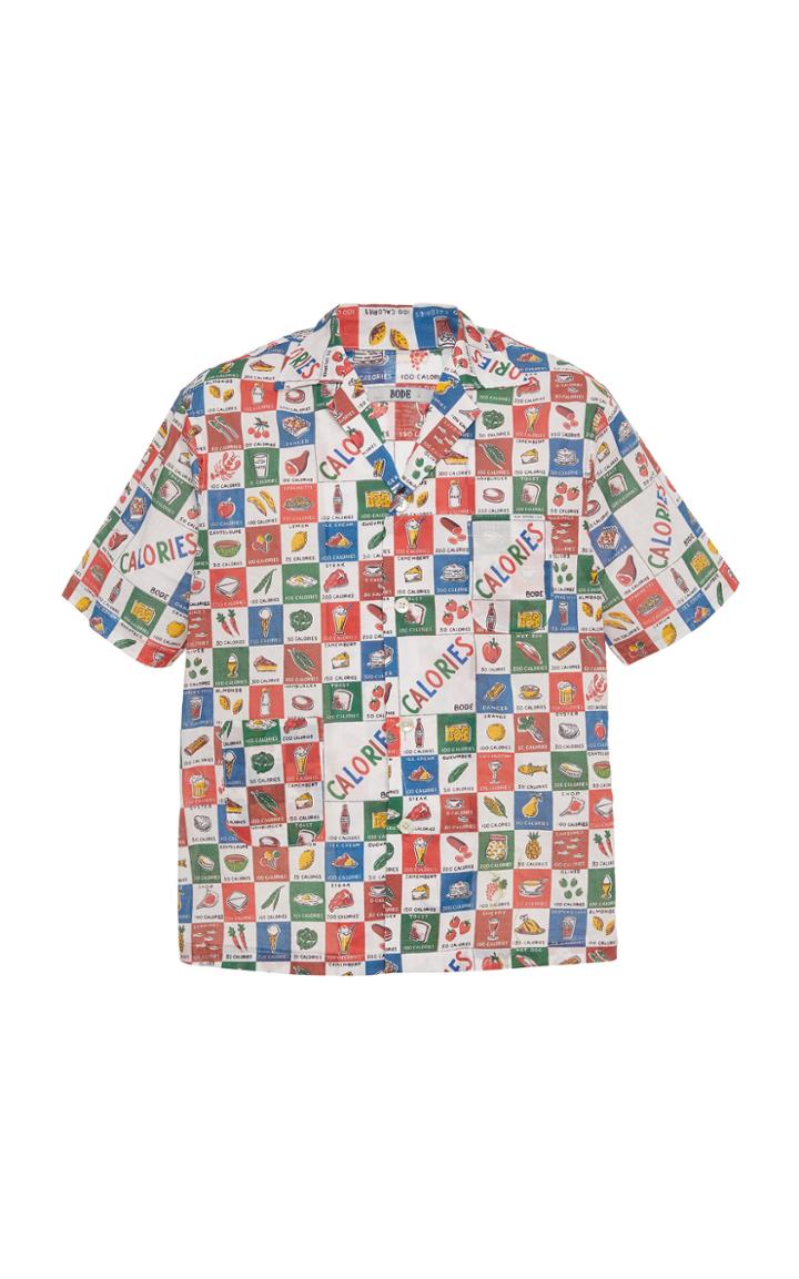 Bode Calorie Print Louie Shirt