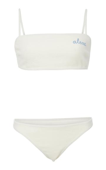 Bruna Malucelli Custom Marina Boucle Bandeau Bikini Set