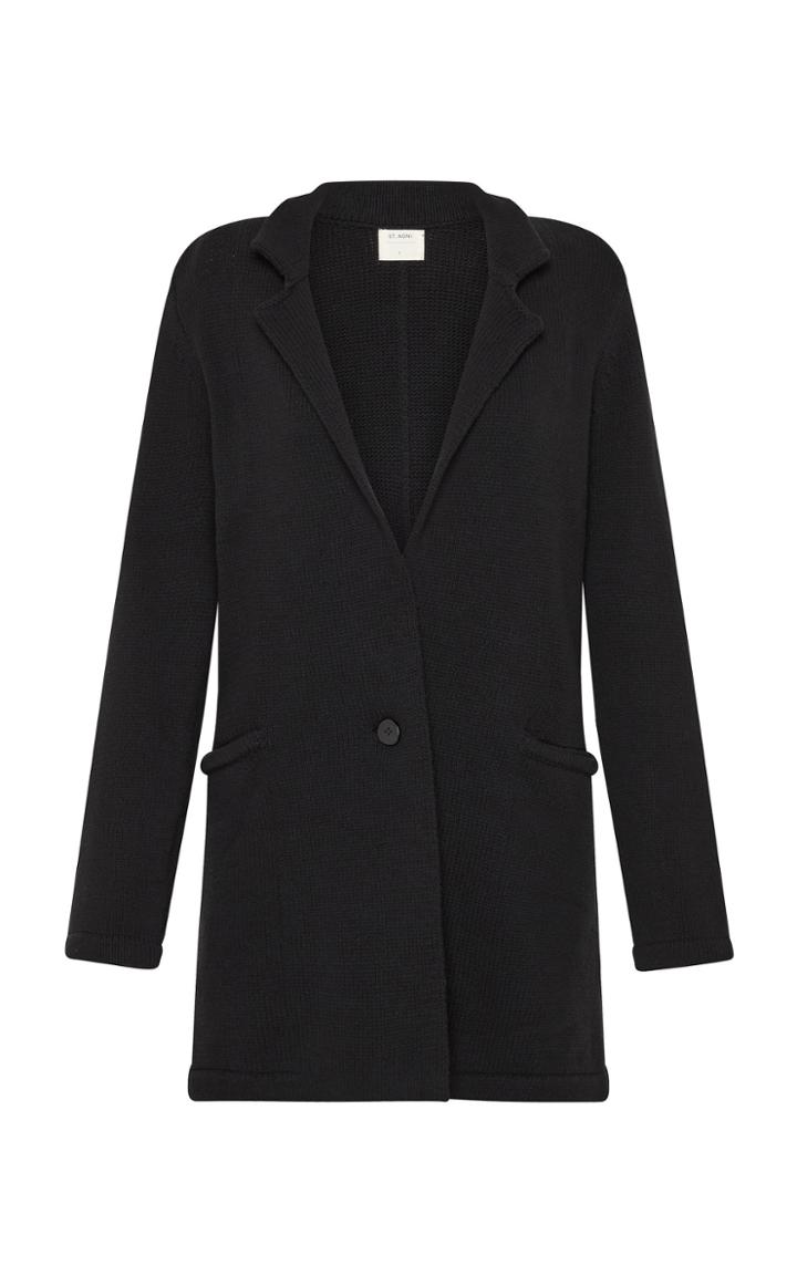Moda Operandi St. Agni Bloom Cotton Knit Blazer