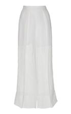 Cushnie Layered Cady And Organza Wide-leg Pants
