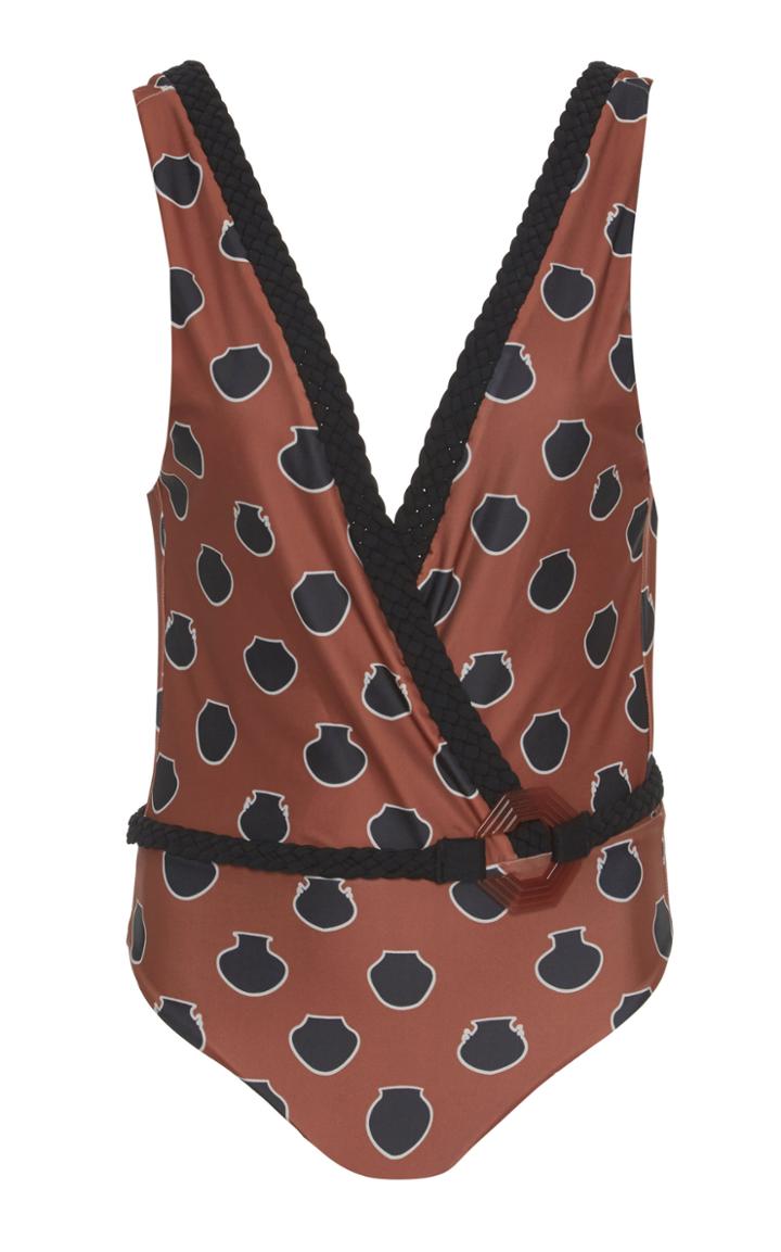 Moda Operandi Johanna Ortiz Quantum Traveler Braided Belted Swimsuit Size: S