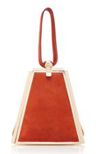 Cult Gaia Trina Suede Wristlet Bag