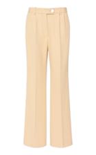 Victoria Beckham Cropped Wool Flared Trousers