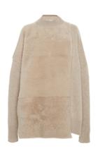 Moda Operandi Agnona Shearling-paneled Cashmere Sweater