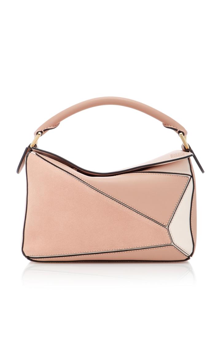 Loewe Puzzle Leather And Suede Bag