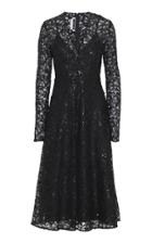 Rotate Sheer Sequin-embellished High-slit Dress