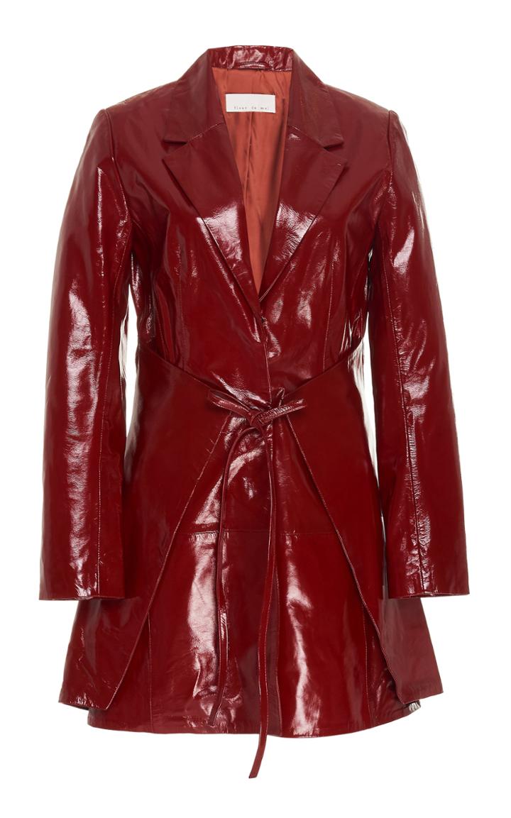 Fleur Du Mal Patent Wrap Dress